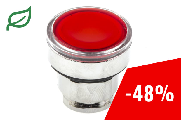 Testa pulsante luminoso rosso led